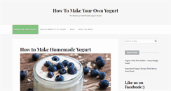 Desktop Screenshot of makeyourownyogurt.com