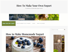 Tablet Screenshot of makeyourownyogurt.com